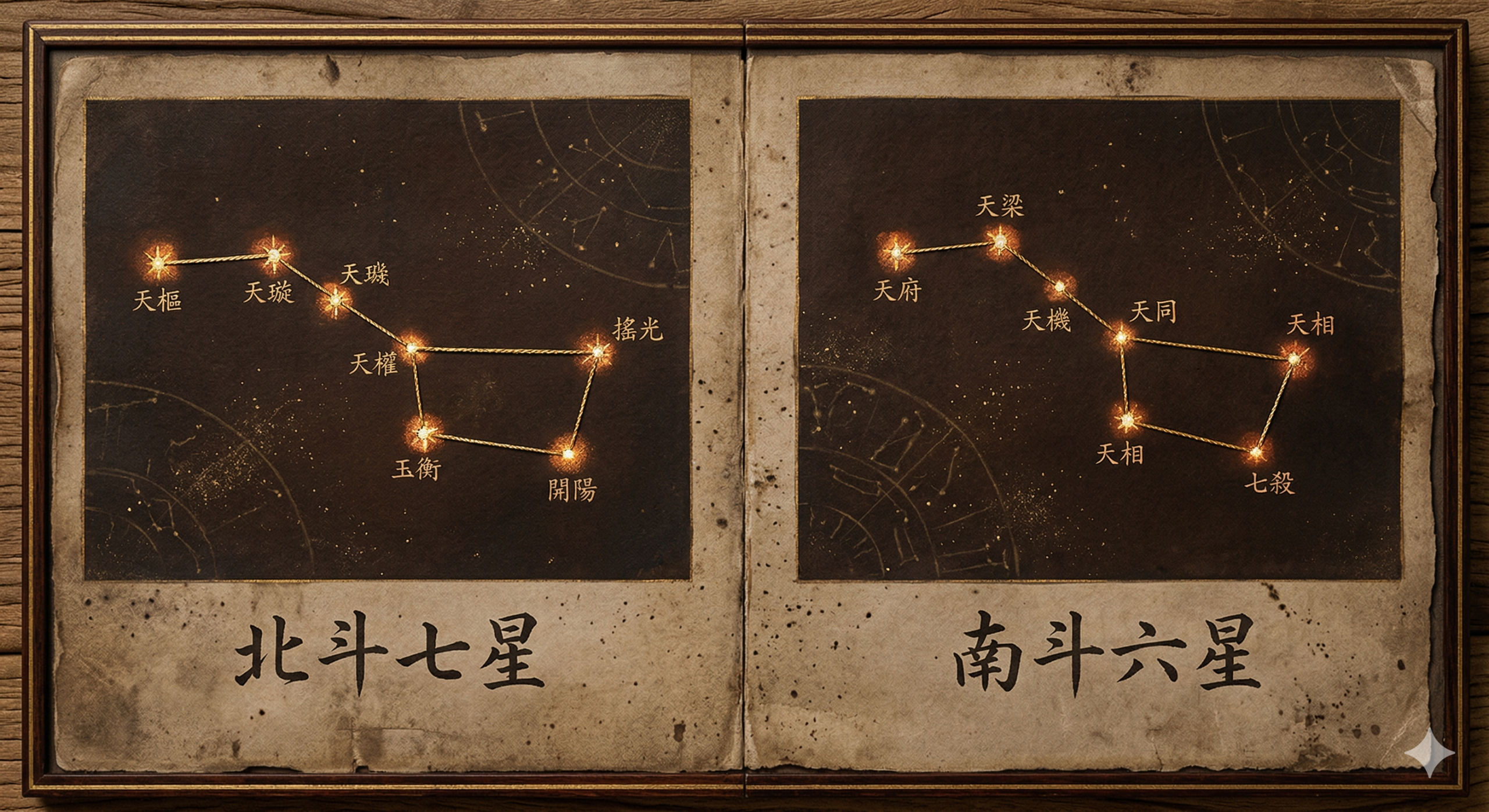 The fourteen major stars of Zi Wei Dou Shu